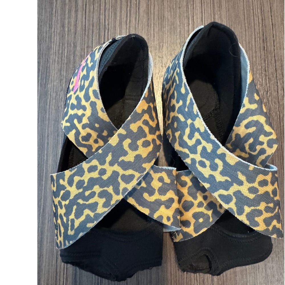 Nike Studio Wrap 2 Leopard Print Dance Yoga Training Shoes 641529-003 Womens L